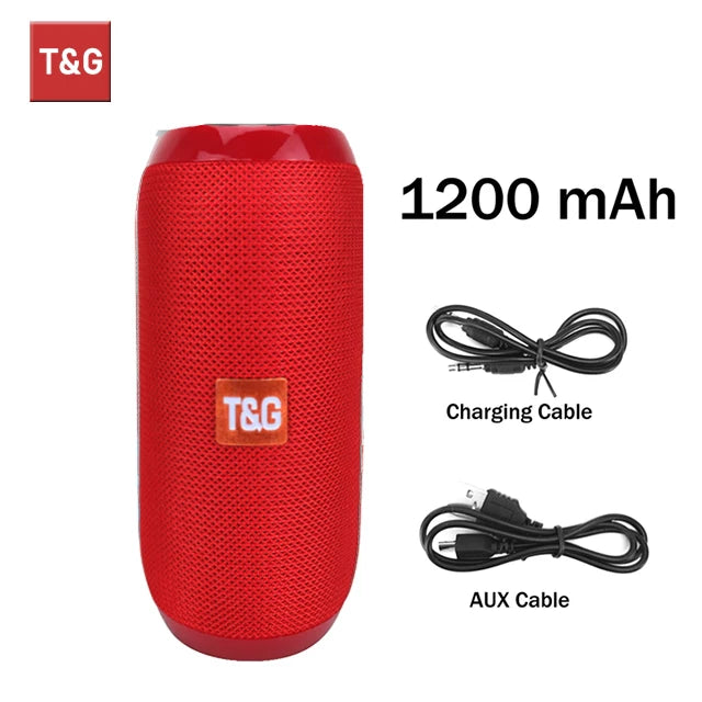 Enceinte Bluetooth Portable TG117 – Étanche, FM Radio, Support TF