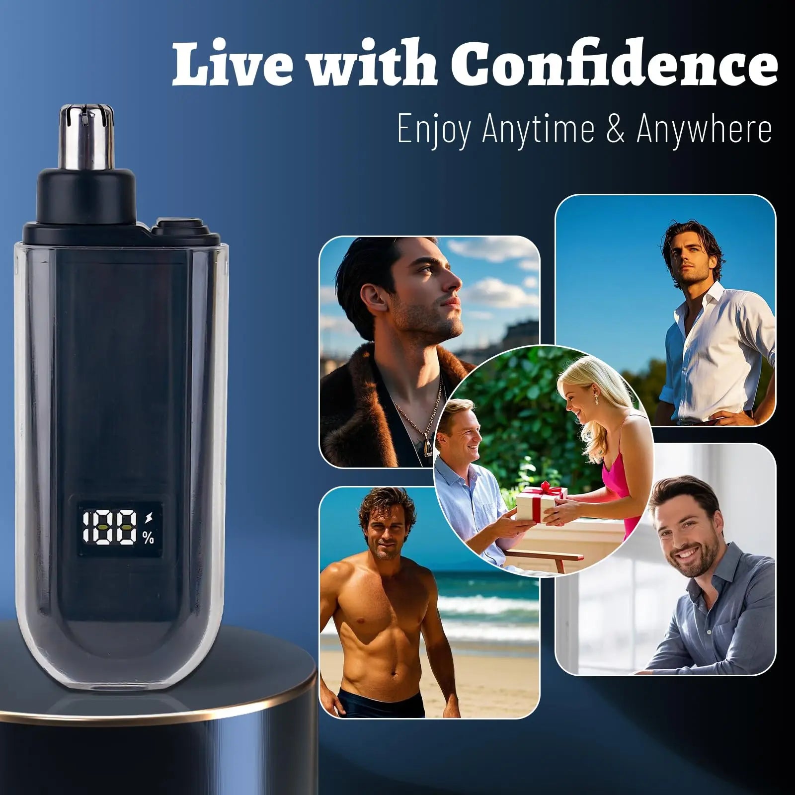 Tondeuse de Poils de Nez et Oreilles USB – Rechargeable, Compacte