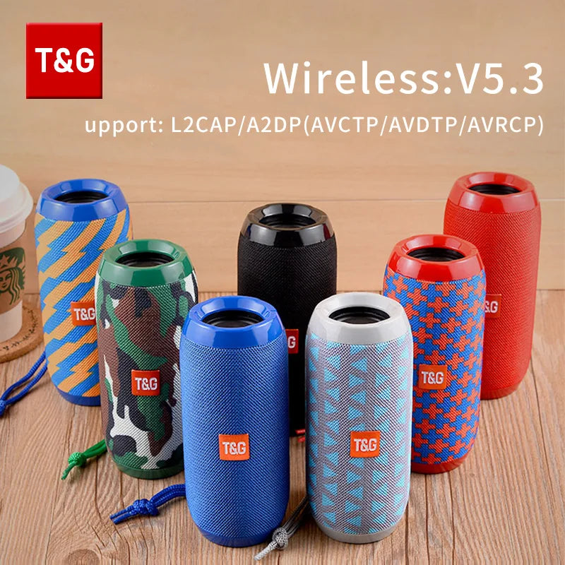 Enceinte Bluetooth Portable TG117 – Étanche, FM Radio, Support TF