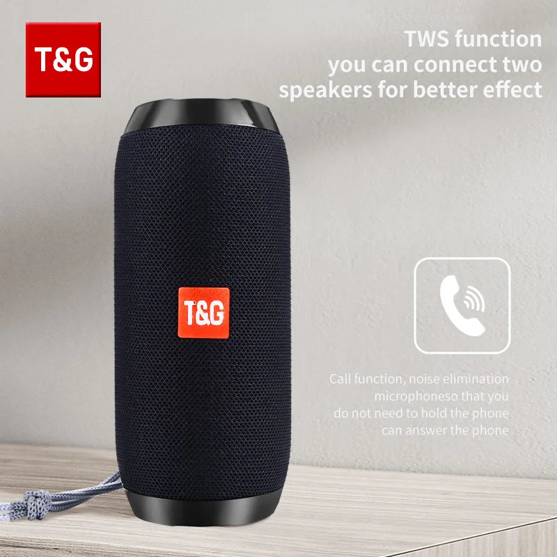 Enceinte Bluetooth Portable TG117 – Étanche, FM Radio, Support TF